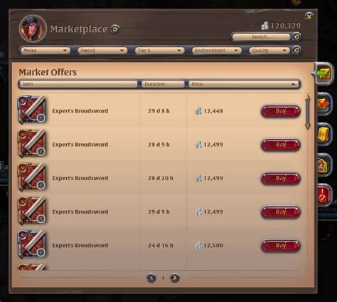 Items and market prices Prices legend: Caerleon Thetford Fort Sterling Lymhurst Bridgewatch Martlock Prices are provided by the Albion Online Data Project All tiers